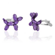 Purple Balloon Dog Cufflinks