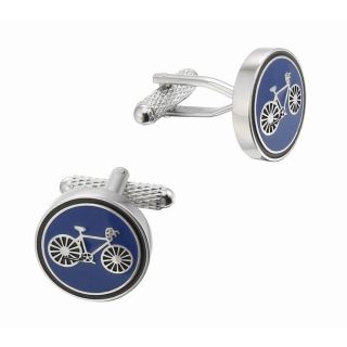 Black and Blue Cycle Cufflinks