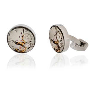 Round Watch Movement Cufflinks