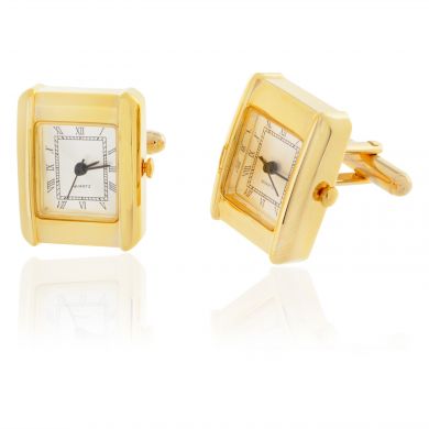 Gold Watch Cufflinks