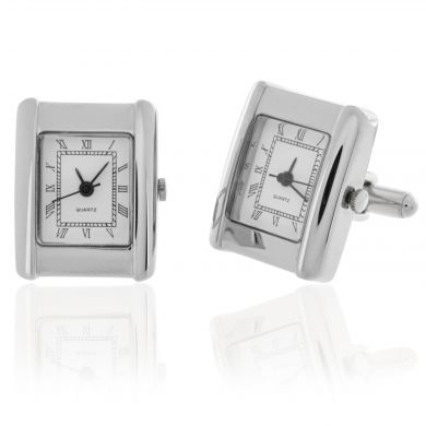 Silver Watch Cufflinks