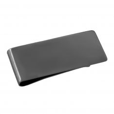 Engravable Gunmetal Money Clip