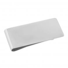 Rhodium Plated Silver Money Clip