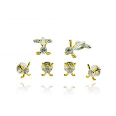 Clubs and Golf Ball Stud Set