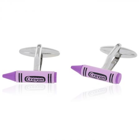 Purple Crayon Cufflinks