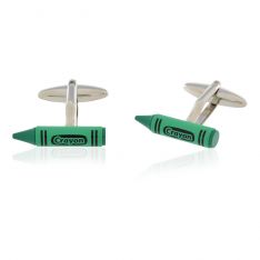 Green Crayon Cufflinks