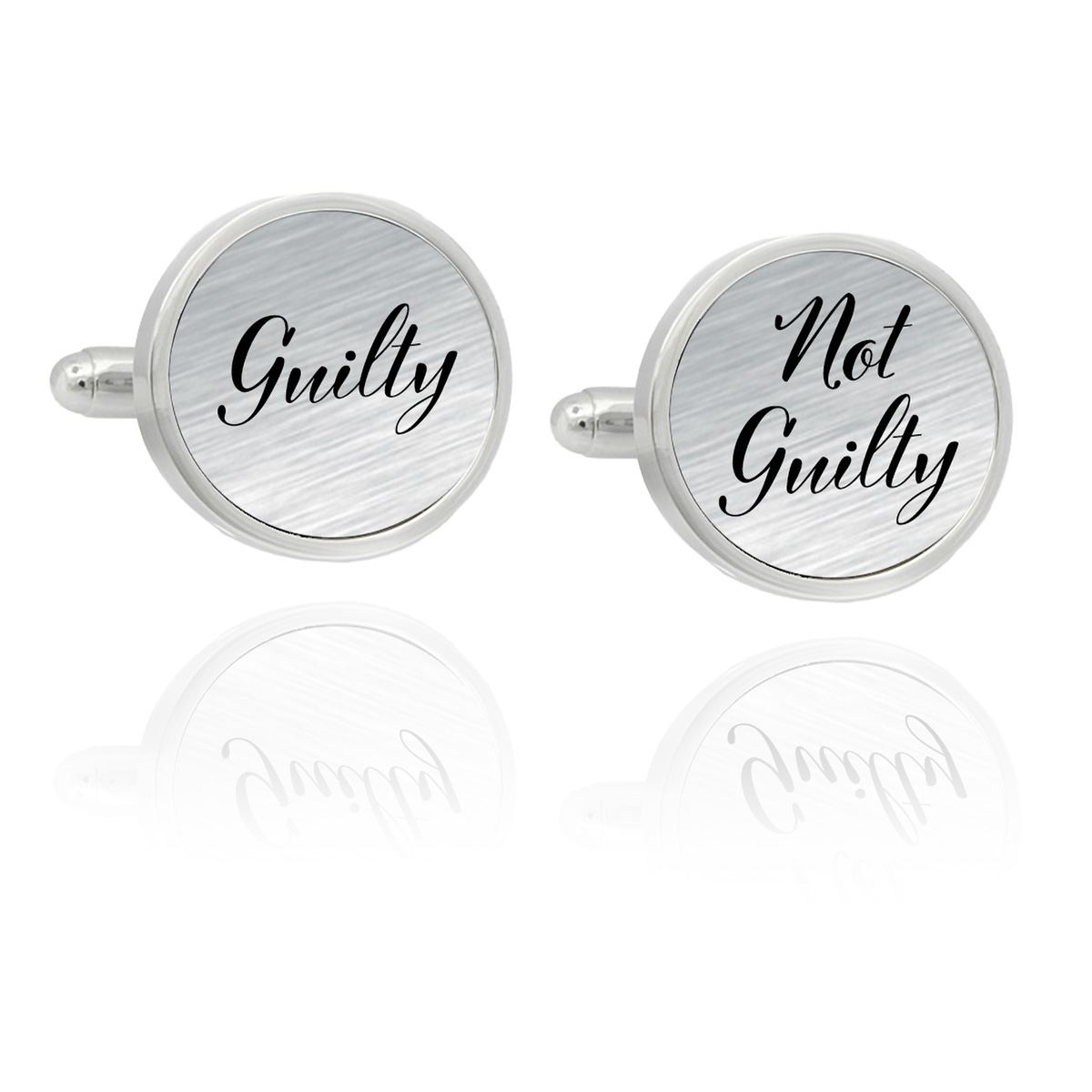 Guilty Not Guilty Cufflinks Cufflinks Depot