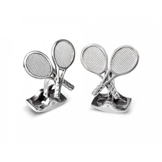 Double Tennis Racket Cufflinks
