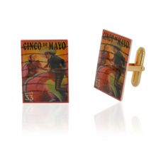 Cinco De Mayo Cufflinks (Mexico)