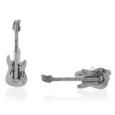 Pewter Guitar Cufflinks