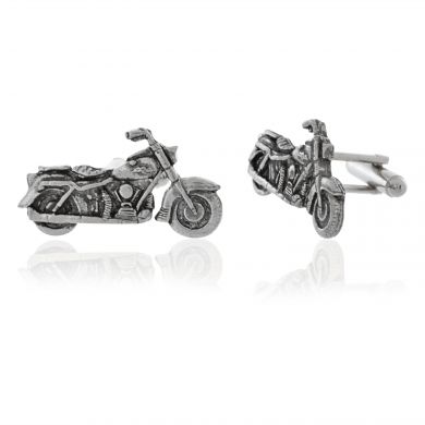 Pewter Motorbike Cufflinks