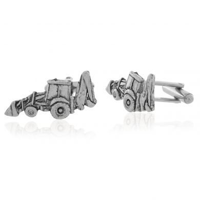 Harry Smith Pewter Excavator Cufflinks