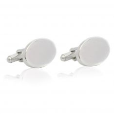 Sterling Oval Cufflinks