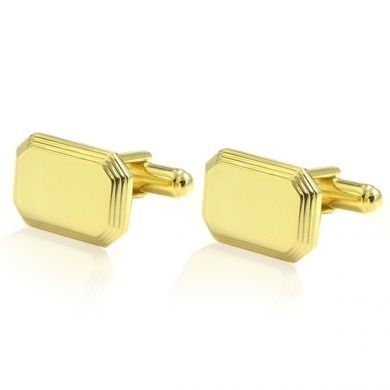 Stepped 18KT Gold Octagonal Cufflinks