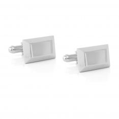 Rectangular Engravable Sterling Silver Cufflinks