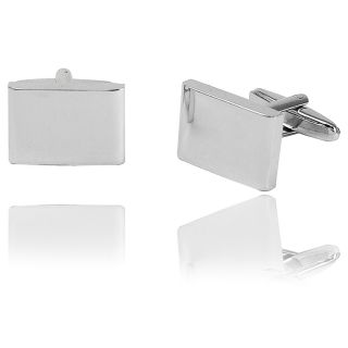 Crisp Rectangle Engravable Cufflinks