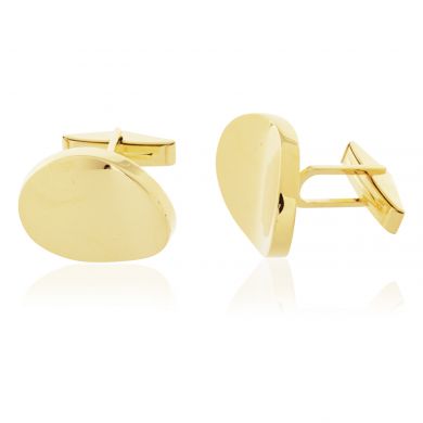 Vermeil Bean Cufflinks