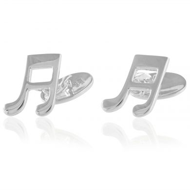 Engravable Music Note Cufflinks