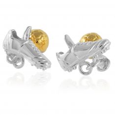 Two-Toned Soccer Cufflinks
