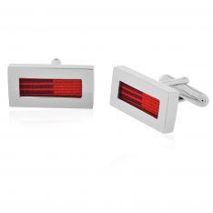 Red Ribbon Cufflinks