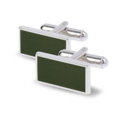 Rectangular Dark Olive Cufflinks