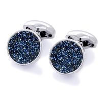 Silver Monogram Strass Swarovski Cufflinks M68252