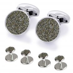 Golden Swarovski Moondust Stud Set
