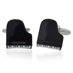 Black and White Grand Piano Cufflinks