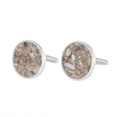 Sterling Silver Hawaiian Shell Cufflinks