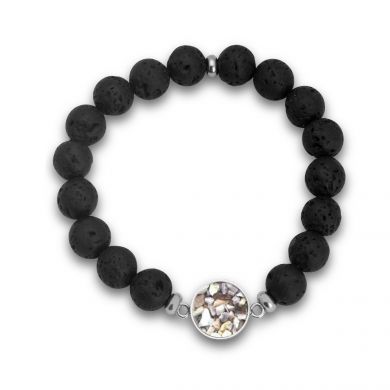 Hawaiian Shells Lava Bead Bracelet