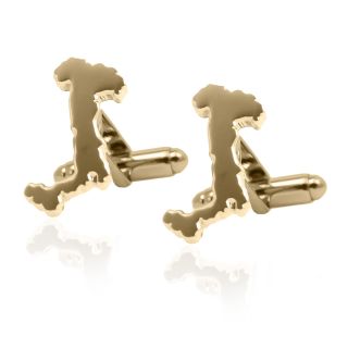 Gold Italy Outline Cufflinks