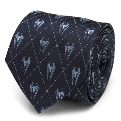 Spider-Man Diamond Navy Tie