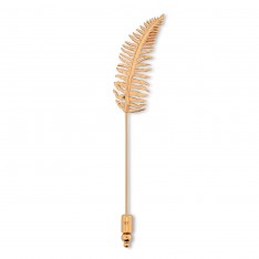 Rose Gold Plated Fern Lapel Pin