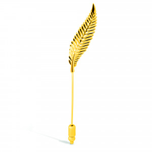 Gold Fern Lapel Pin