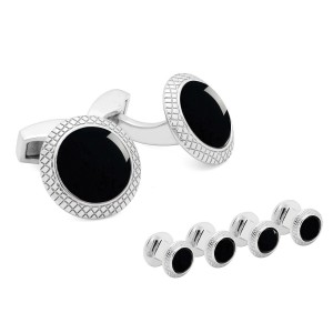 Onyx Bullseye Stud Set