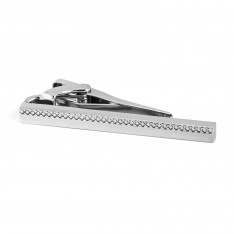 Rhodium Plated Zen Tie Clip