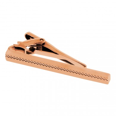 Rose Gold Finish Zen Tie Clip