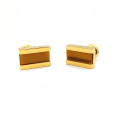 Baade Tiger Eye Accented Cufflinks