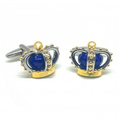 Purple King Charles III Coronation Crown Cufflinks
