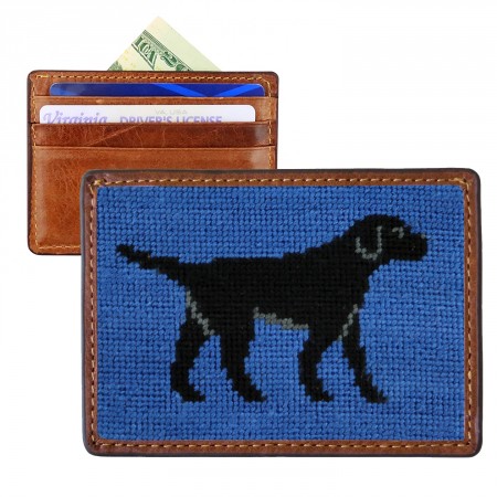 Needlepoint Black Lab Card Wallet