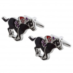 Racehorse and Jockey Cufflinks