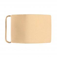 Smooth Edge Gold Belt Buckle