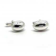 Sterling Silver Football Cufflinks