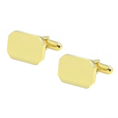 18KT Gold Plated Octagonal Cufflinks