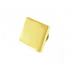 Gold Square Engravable Lapel Pin