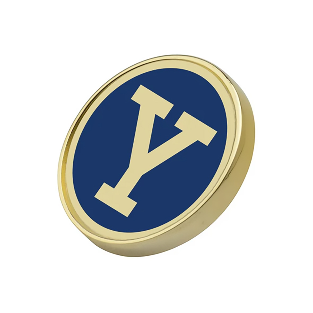 yale university 缶バッヂ Gold Yale University Lapel Pin: Cufflinks Depot
