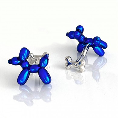 Blue Balloon Dog Cufflinks