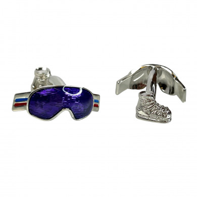 Ski Goggles and Boots Cufflinks