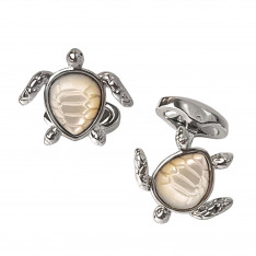 Mother of Pearl Turtle Cufflinks