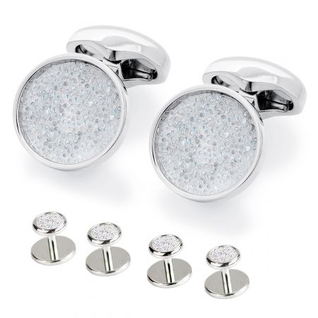 STERLING SILVER MENS WOMENS GIRL ROUND STUD EARRINGS made with Swarovski  Crystal | eBay